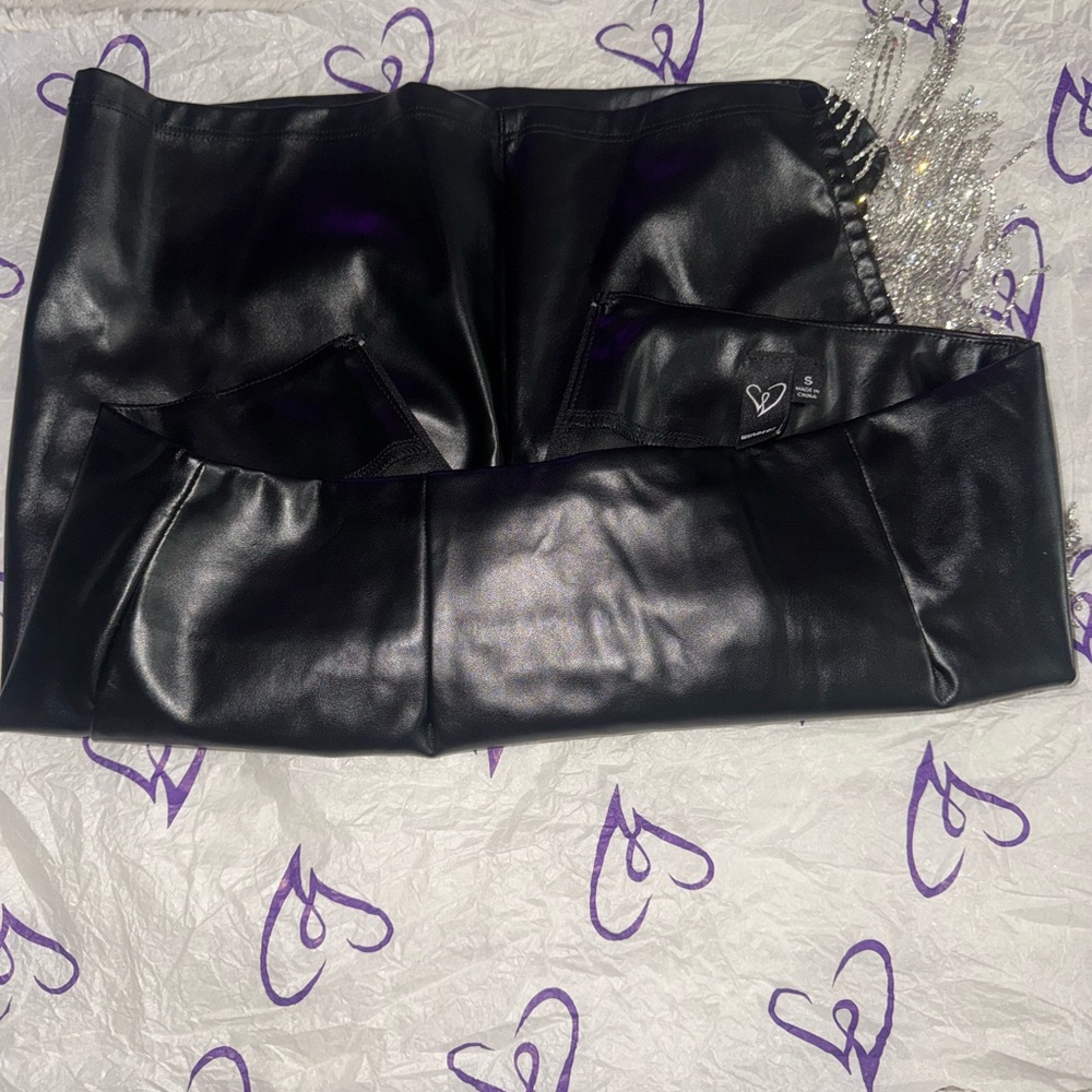 Windsor Black Mini Skirt with Silver Accents - Picture 5 of 5